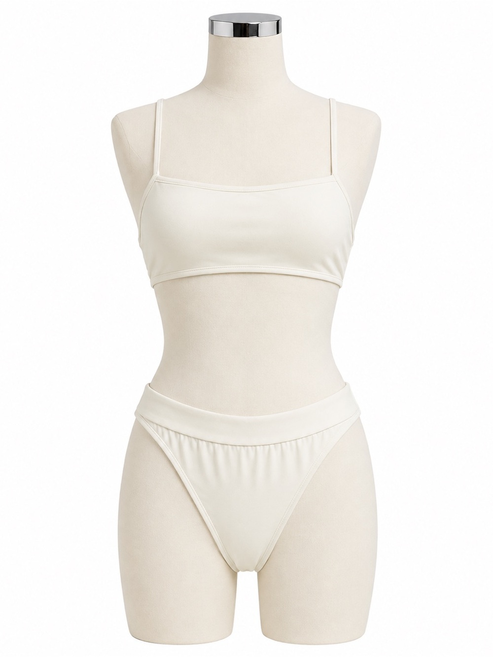 NWOT Women's Cream Bralette & High-Cut Brief Set